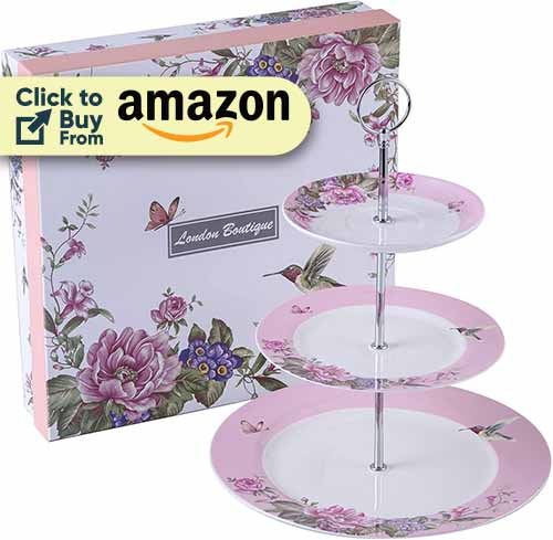 afternoon tea set with cake stand