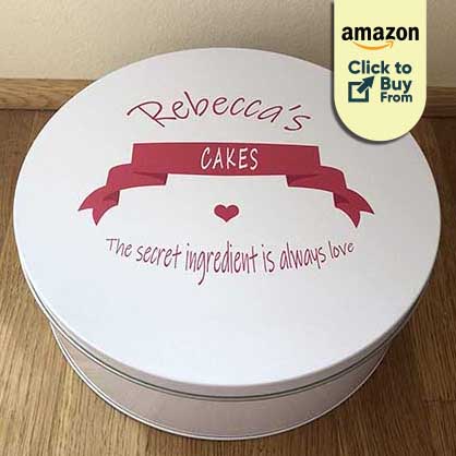 Personalised Cake Biscuit Tin