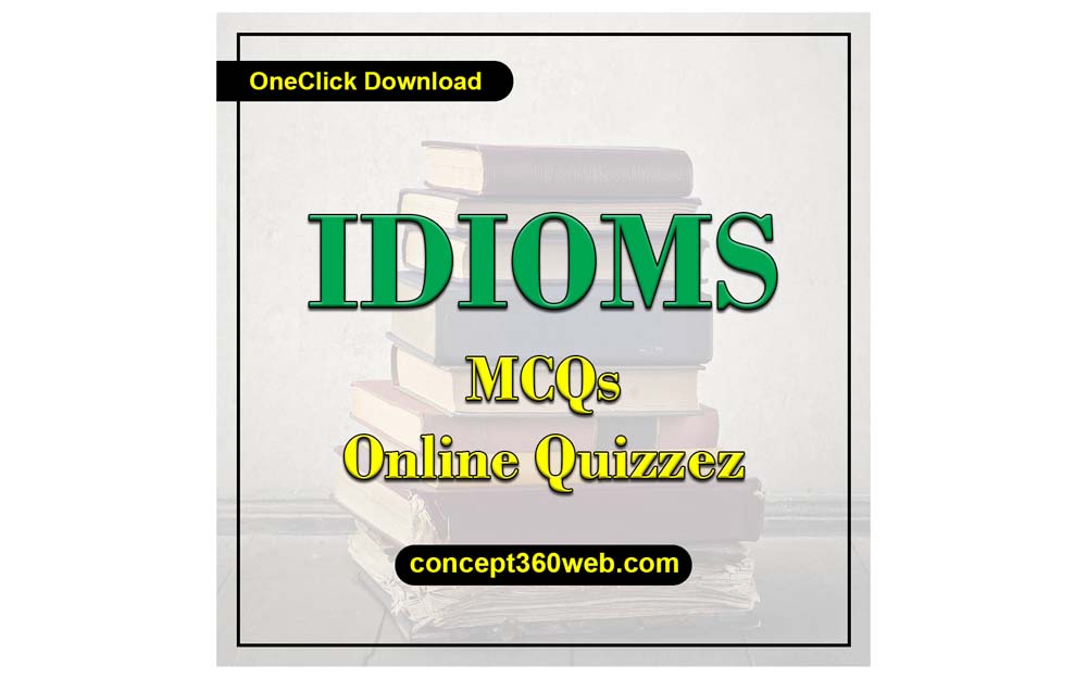 idioms mcqs with answers