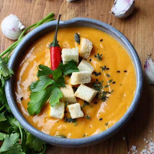 Raw Pumpkin Soup