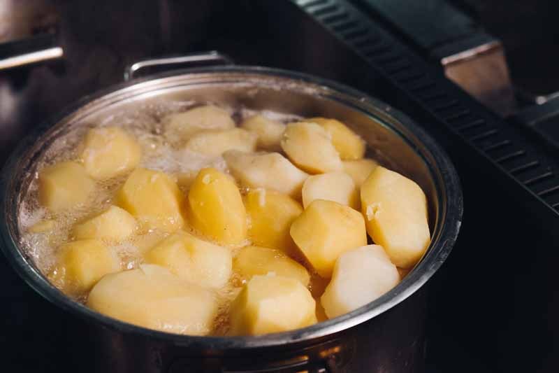 Boiled Undercooked Potatoes