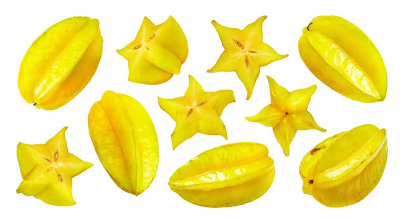 Ripening Stages of a Star Fruit