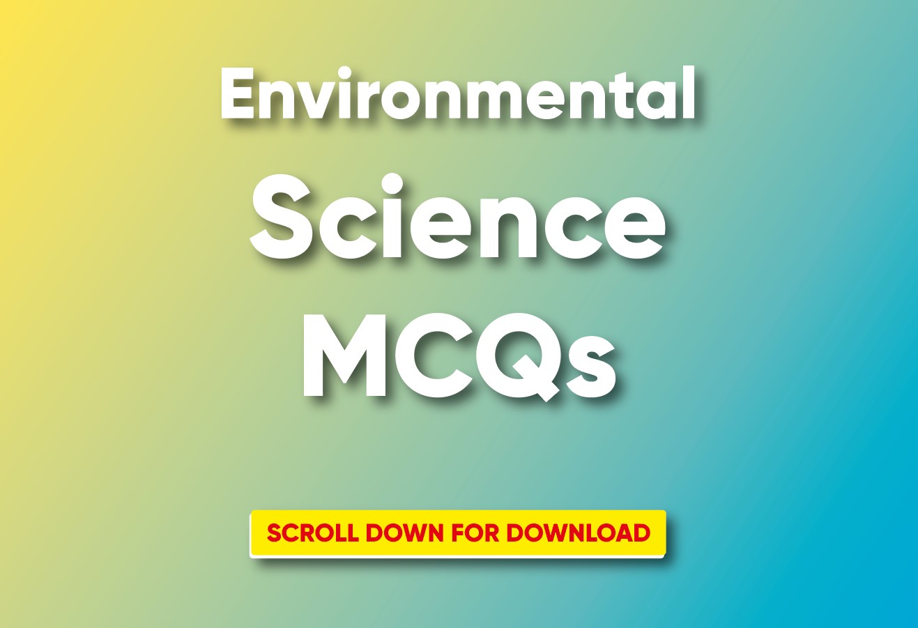 Environmental Science MCQs