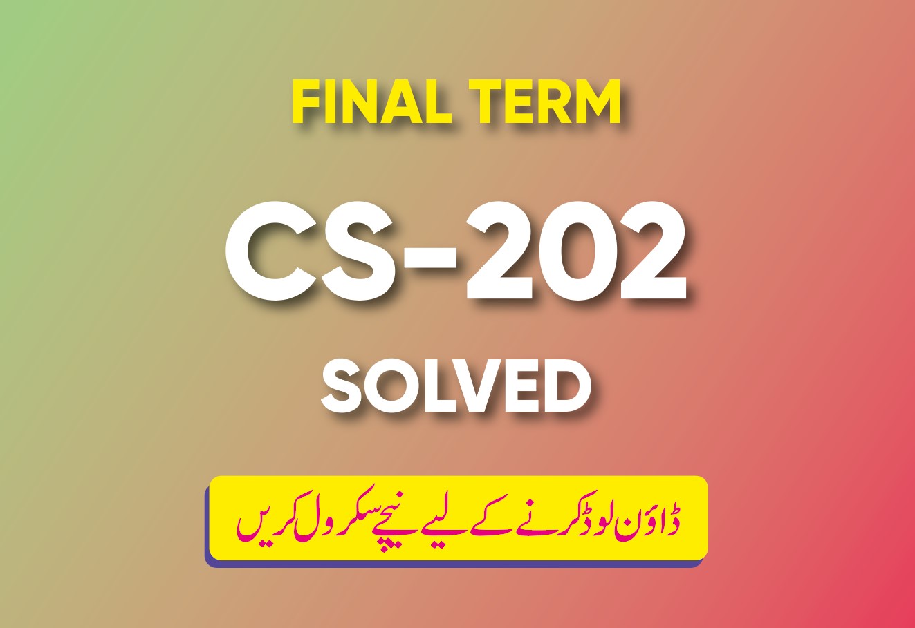 Final Term CS202