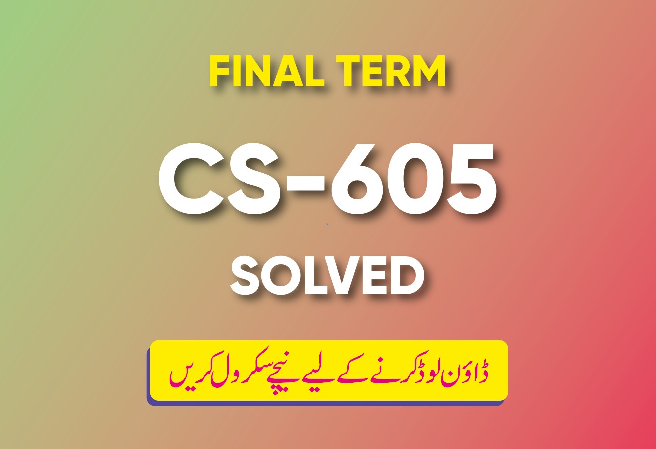 Final Term CS605
