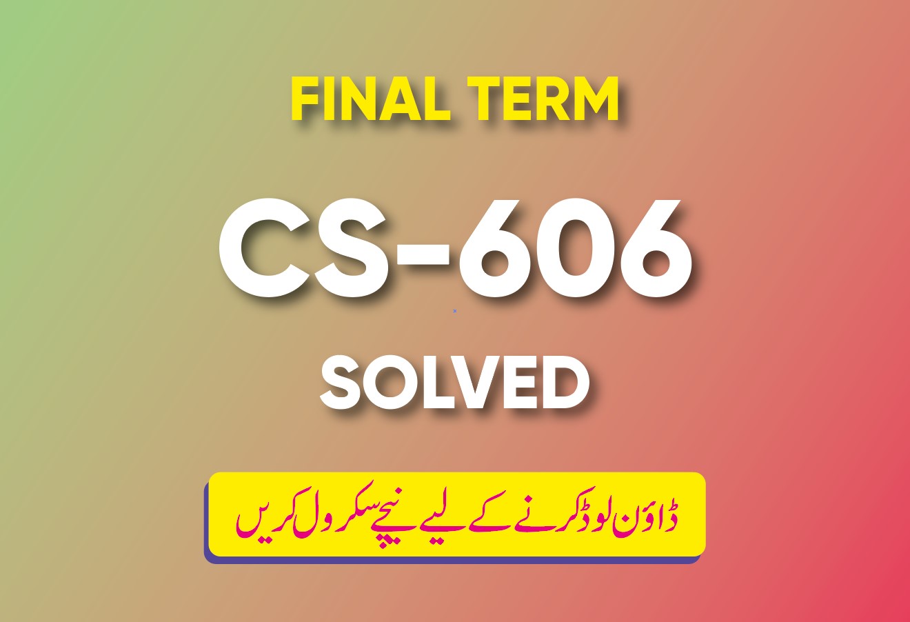 Final Term CS606