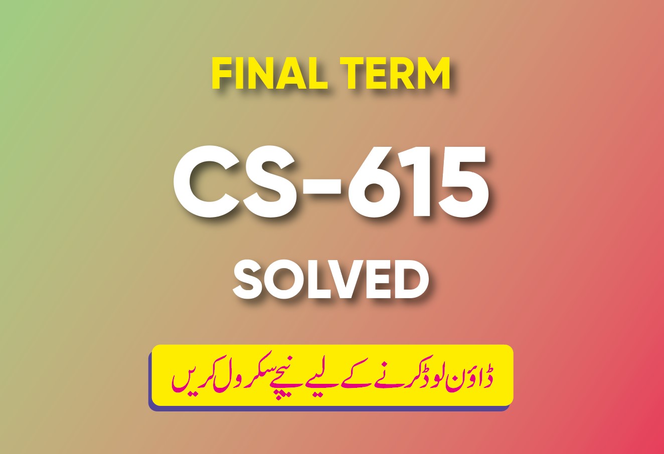 Final Term CS615