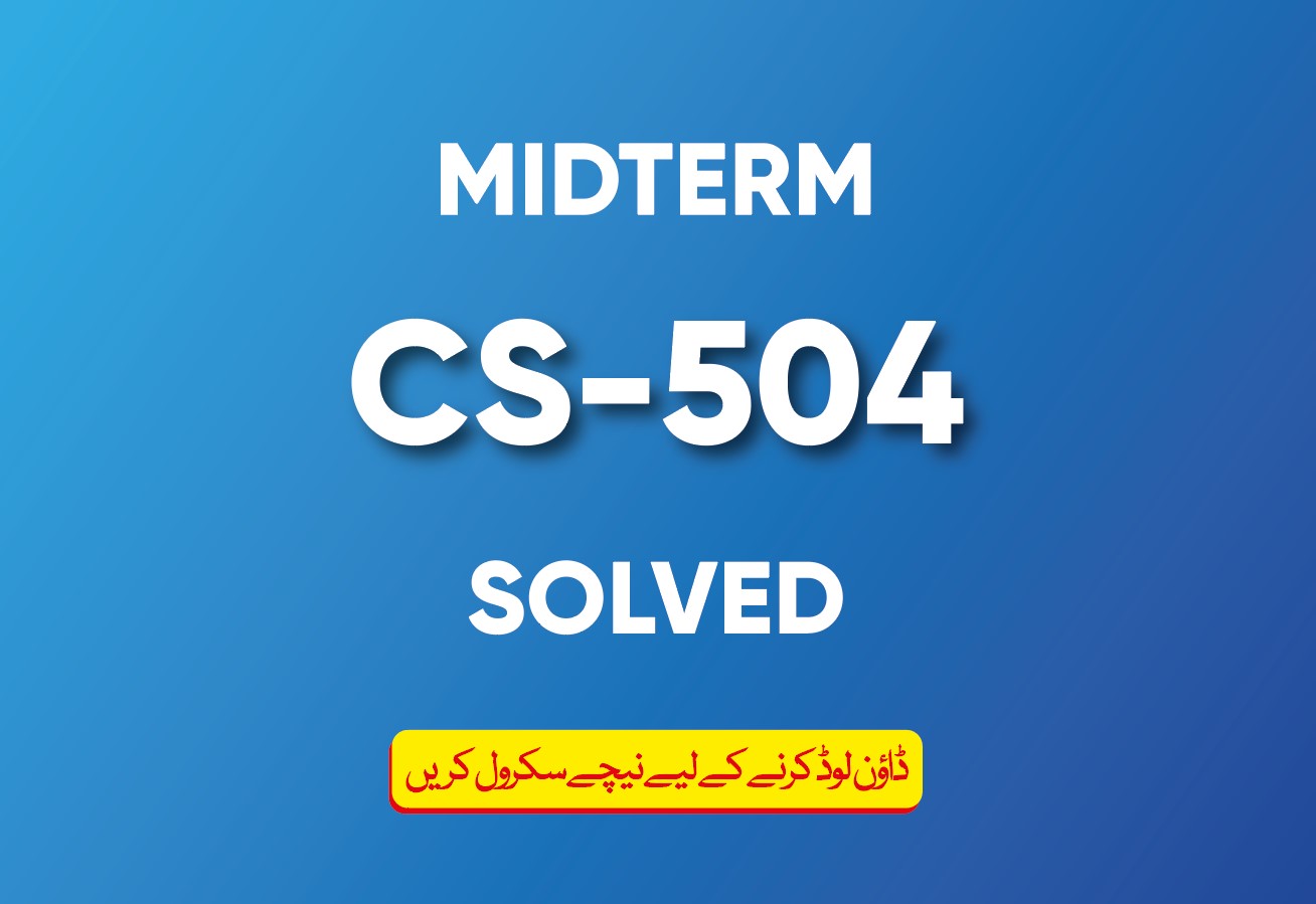 Midterm CS504