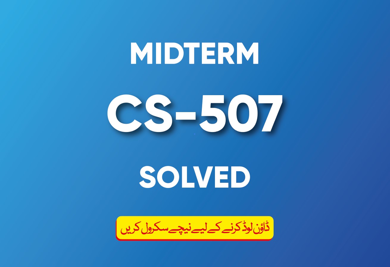 Midterm CS507