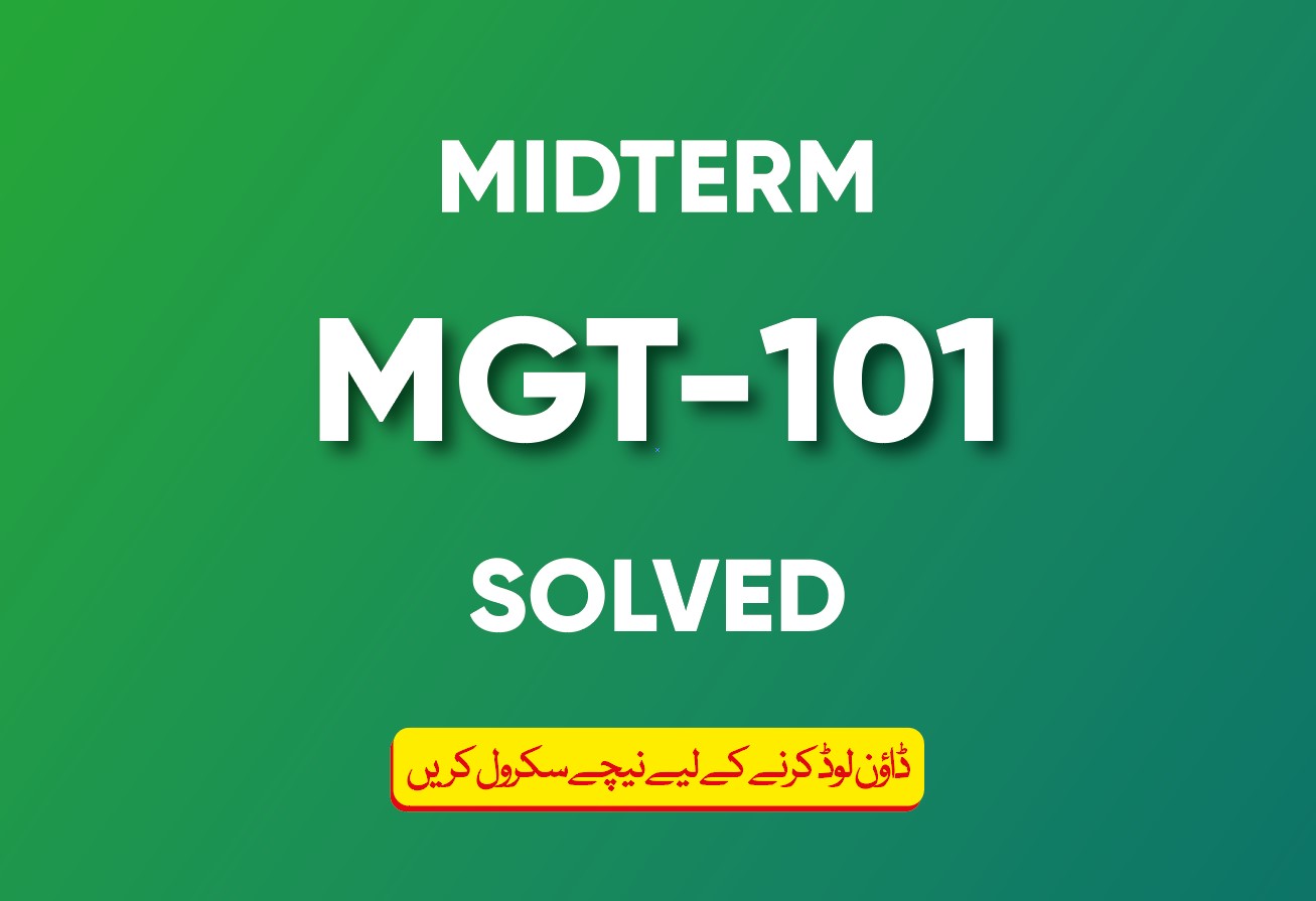 Midterm MGT-101