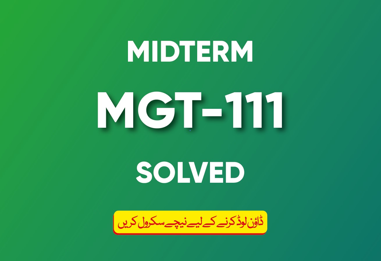 Midterm MGT-111