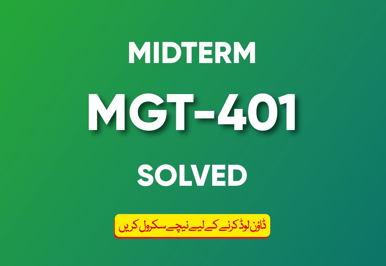 Midterm MGT-401