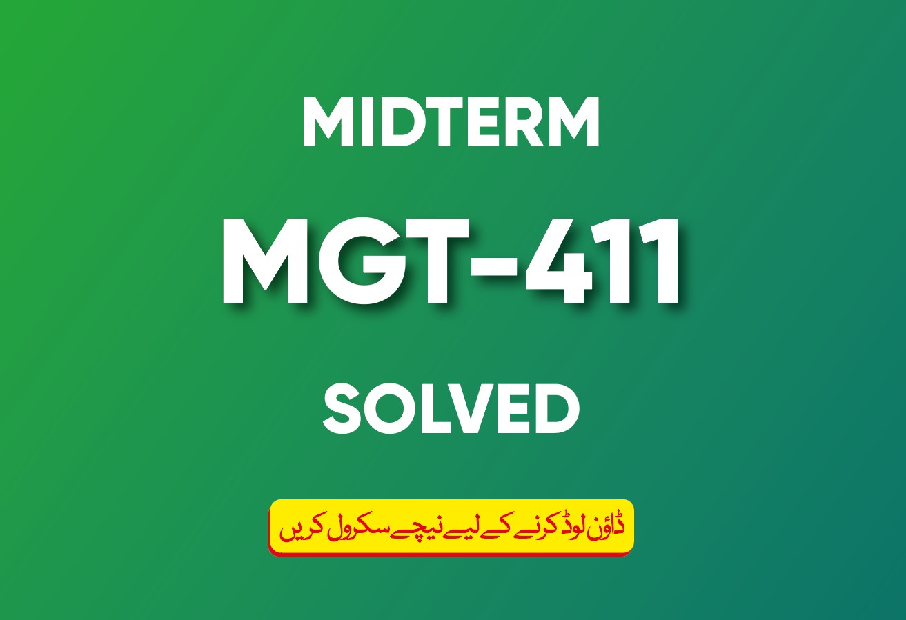Midterm MGT-411