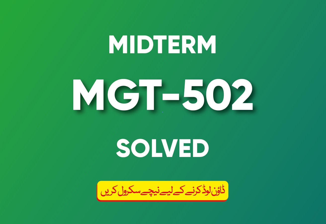 Midterm MGT-502
