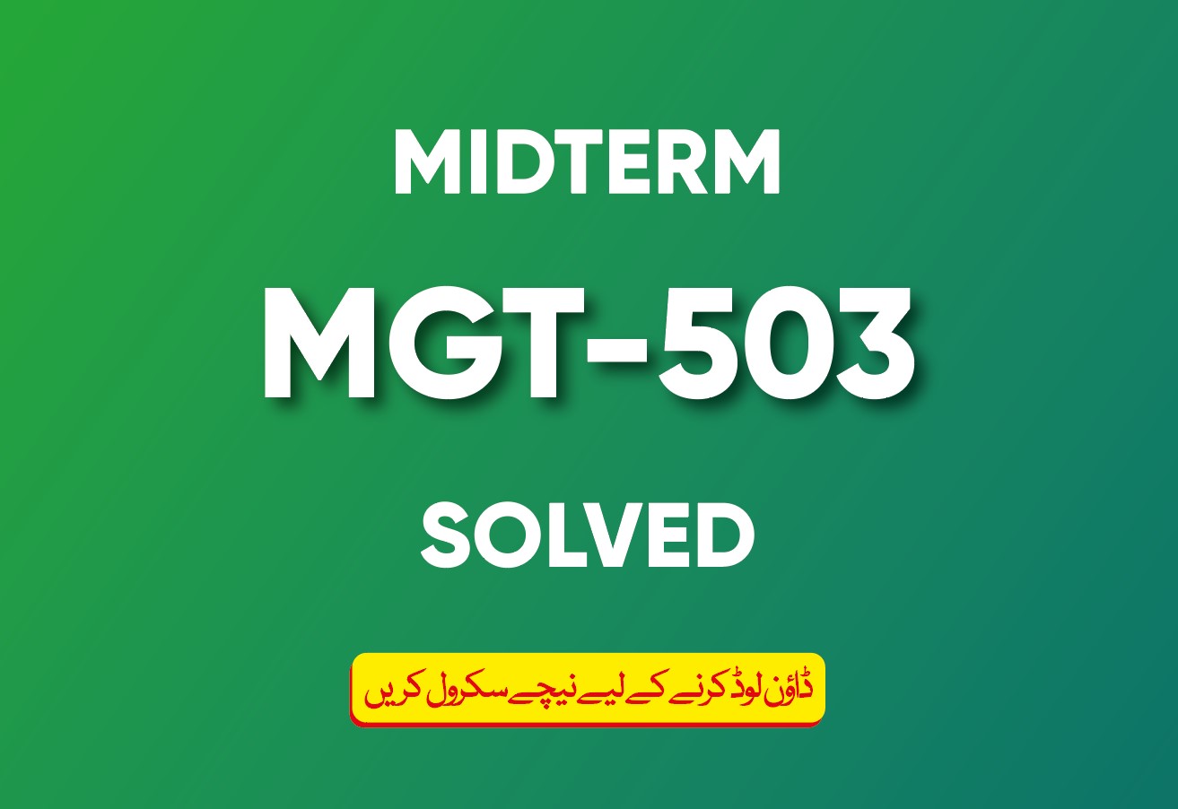 Midterm MGT-503