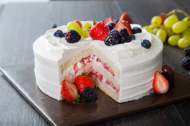 Fresh Fruit Cream Cake